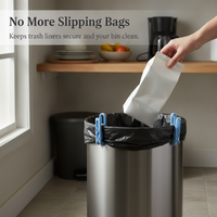 Garbage Bag Clips - Non-Slip Trash Can Liner Holders, Durable & Convenient