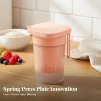 Portable Greek Yogurt Strainer Airtight Lid Greek Yogurt Creator Cup Leak-Proof for DIY Foodies, Fitness Enthusiasts, Travel, Gym, Office