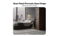 Narrow Storage Cabinet with Fluted Door Space-Saving Design Fluted Door Storage Single Piece Tall Shelving Storage Cabinet for Home Dwellers