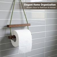 Car PU Leather Toilet Paper Roll Holder, Versatile Hanging Tissue Dispenser for Campers, Compact Bathroom Stylish for Travel