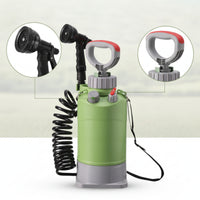 Portable Manual Backpack Sprayer Handheld Backpack Sprayer with Coiled Hose Versatile Sturdy for Campers, Camping