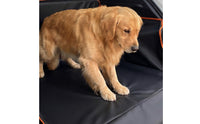 Pet Trunk Mat Raised Sidewall Waterproof Trunk Liner Cargo Area Liner Coated Material Pet Cargo Mat Orange Edging