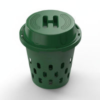 Compost Bin with Lid Worm Farm Composter with Lid Perforated Worm Compost Bin for Homeowners, Patio