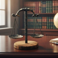 Lawyer Gift Desk Decor Retro Style Law Office Sculpture Decorative Miniature Balance of Just for Legal Professionals