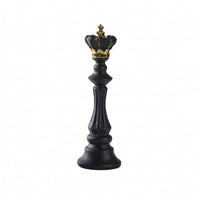 Chess Figurine Carved Chess Piece Statue Tabletop Ornament for Collectors, Study, Desk