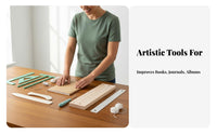 Easy To Use Book Sewing Punch Cradle Set DIY Journal Making Set Bookbinding Starter Kit for Crafters, Beginners, Artists, Workshop, Art Studio, Home