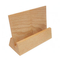 Rectangular Wooden Calendar Stand Slot Design Wooden Card Stand Multifunctional Desk Decor Minimal