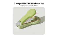 Gentle Filing Surface 4-Piece Infant Nail Care Kit Portable with Case 4-in-1 Infant Nail Tools Perfect Baby Shower Gift for Infants
