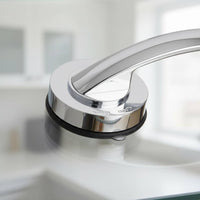 Suction Cup Handle Multi-Surface Glass Door Suction Pull Reusable Drill Drawer Pull for Renters, Seniors, Kitchen, Washroom, Shower