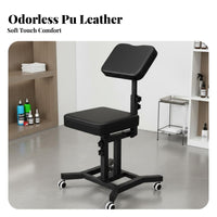 Multi-Functional Multifunctional Chair Ergonomic Design Adjustable Chair Padded Seat Adjustable Artist Stool High-Density Foam Cushion for Beauticians, Estheticians, Massage Therapists, Spa