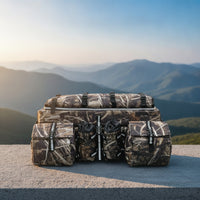 Motorcycle Rear Bag with Removable Side Bags Water-Resistant Modular Rear Bag with Dividers Detachable Multi-Compartment Luggage System for Riders