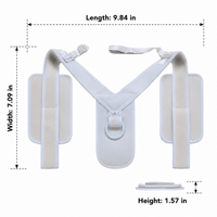 Clavicle Brace Adjustable Shoulder Brace for Collarbone Fracture Recovery Nylon