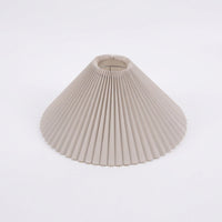 Light Shade with Pleated Design for Table Lamps, Lampshade 41cm Diameter in PVC Material, Bedside for Bedroom