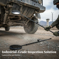 Under Vehicle Inspection Mirror Adjustable Rotate Telescopic Undercar Inspection Mirror Lighted Luminaire 2x Magnification