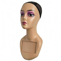 Hairpiece Display Head with Chest Panel Long-Lasting for Hairstylists