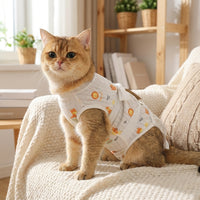 Cat Neutering Suit, Breathable Post Surgery Clothing with Tie Closure, Full Body Recovery Wear for After Surgery