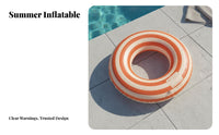 Swim Donut and Arm Bands Set Thickened Material Inflatable Swim Tube and Swim Aids Kit High Buoyancy Flotation Sleeve for Adults, Beginners, Beach
