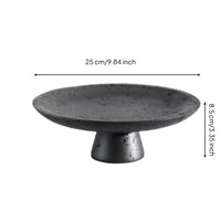 Marble Pedestal Tray Minimalist Marble Produce Dish Bowl Decorative Stone Bowl for Entryway