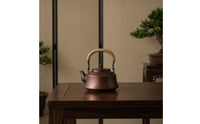 Copper Tea Kettle Traditional Tea Kettle with Wrapped Handle Compact for Teahouse