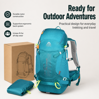 Large 32L Nylon Hiking Rucksack Lightweight Waterproof Outdoor Sports Backpack