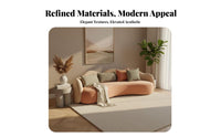 Curved Bubble Sofa Light Luxury Soft Puff-Shaped Sofa Creative Design Commercial Seating for Homeowners, Beauty Salon, Waiting Area, Living Room