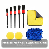 13 Pieces Car Detailing Brush Set Versatile Car Wash Accessories Kit Scratch Auto Interior Cleaning Kit for DIY Cleaners