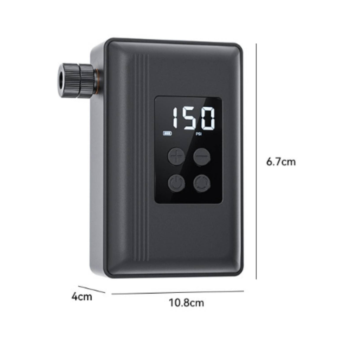 Rechargeable Cycle Pump Compact Digital Bike Pump LED Light