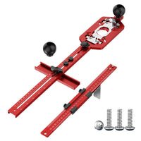 Router Base with Guide Rail Wear-Resistant Router Base Plate Precision Tool for Carpentry, Cabinet Making