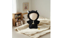 black color cat Doll Costume Cute Design 10cm Doll Bodysuit Soft Material Toy Accessory for Hobbyists