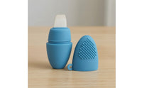 Double-Sided Blackhead Scraper with Cover Easy to Clean Blackhead Scraper Soft Pore Cleaning Tool Handheld for Daily Skin Maintenance Routine, Travel