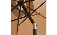 Rectangular Patio Umbrella Tilt-Adjustable Patio Umbrella with Base Resistant for Cafe Owners, Garden, Balcony, Terrace
