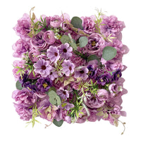 Dense Flower Panel with Foliage Layered Artificial Flower Wall Panels Faux Floral Wall Panel Lightweight for Wedding Backdrops
