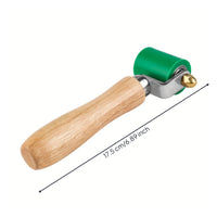 Seam Roller with Wooden Handle Angled Silicone Seam Roller Wear-Resistant Tool for Repair