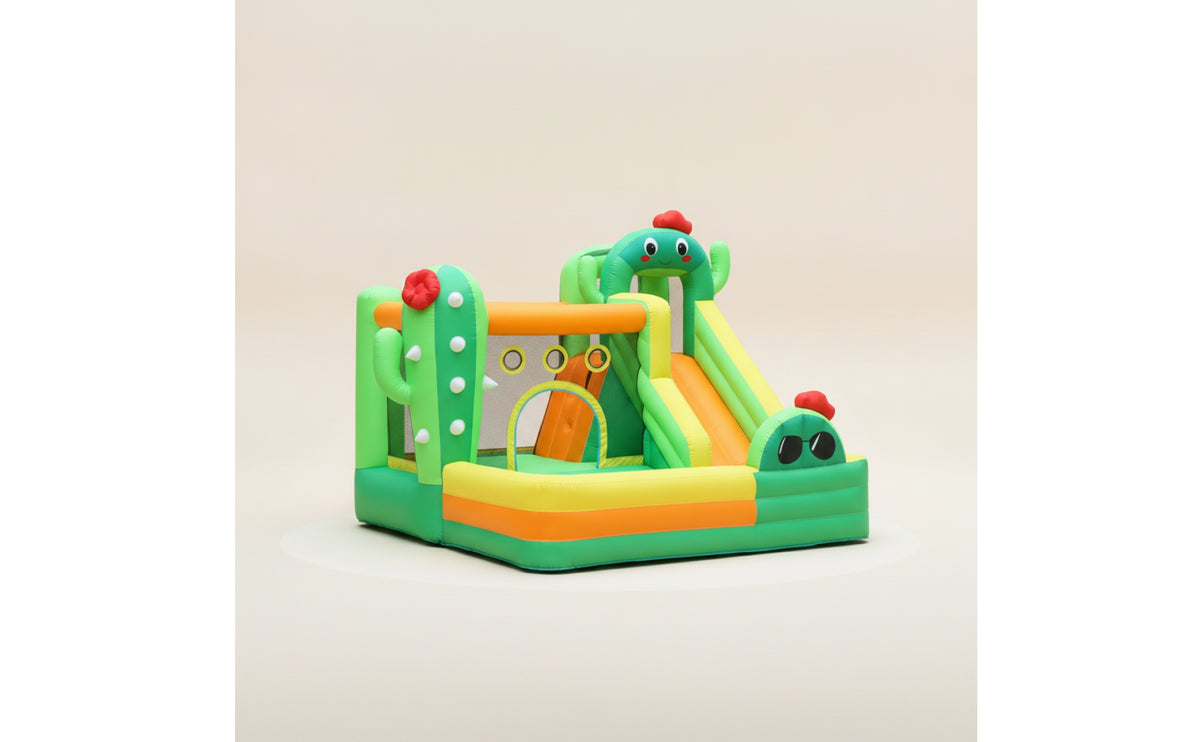 Heavy-Duty Inflatable Bouncy Castle with Slide for Kids