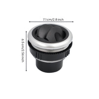 Directional Air Outlet Vent with Louvered Blades Adjustable Air Conditioning Vent Swivel Replacement for Yacht