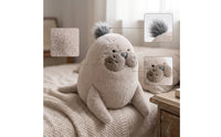 Soft Soft Toy Seal Huggable Seal Stuffed Animal Fuzzy Stuffed Sea Animal 35 Cm for Children, Toddlers, Baby, Bedtime, Nursery, Sofa