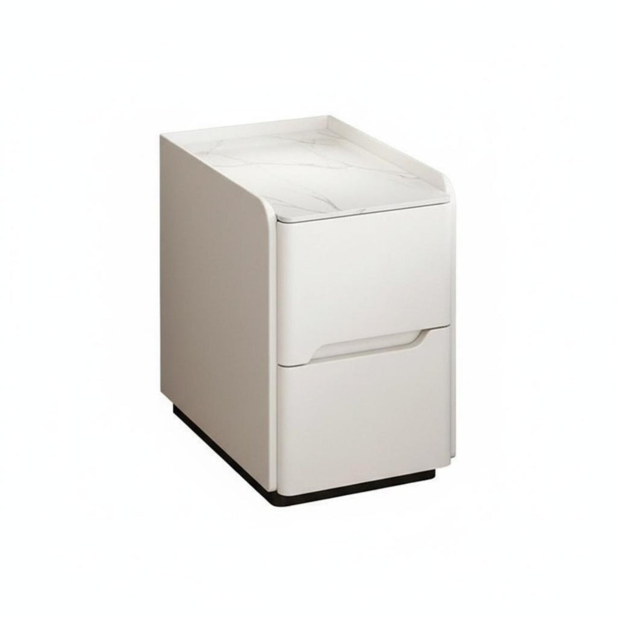 Space-Saving Design Narrow Storage Stand Long-Lasting Construction Slim 2-Drawer Storage Cabinet Easy to Clean Nightstand Versatile Use for Apartment Dwellers, Homeowners, Students, Small Areas, Dorm Room, Entryway, Hallway