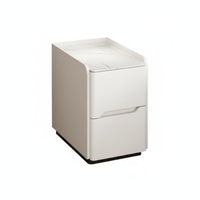 Space-Saving Design Narrow Storage Stand Long-Lasting Construction Slim 2-Drawer Storage Cabinet Easy to Clean Nightstand Versatile Use for Apartment Dwellers, Homeowners, Students, Small Areas, Dorm Room, Entryway, Hallway