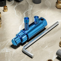 Faucet Screw Extractor Versatile Broken Faucet Removal Tool Pipe Screw Extractor Multi-Function Kit Compact for Plumbers