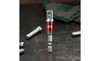 Adjustable Socket Adapter Knurled Socket Adapter with Hex Shank Versatile Tool for Hobbyists, Home Maintenance
