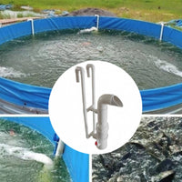 Pond Water Pusher Rigid Vertical Tube System Red Outlet Control for Aquaculture Workers
