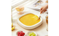 Ice-Frying Tray Plugplugless Rolled Ice Cream Pan Dessert Maker DIY Stainless Steel Compact for Children, Kitchen, Parties
