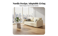 Two-in-singleUse Pull-extendable Sleeper Sofa with Storage Space-Saving Pull-extendable Storage Bed Foldable Design transformable Couch Minimalist aesthetic for Apartment Dwellers, Students, Homeowners