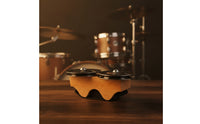 Finger Tambourine Wooden Mini Tambourine Compact Hand Bell Percussion Instrument for Percussionists, Drummers