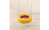 Tire Swing Adjustable Swing Seat with Rope Net Outdoor Long-Lasting for Children, Backyard, Playground