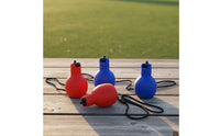 4 Pieces Hand Squeeze Whistles  with Lanyard Soft Hand Squeeze Whistles  Loud for Referees, Teachers, Sports Training