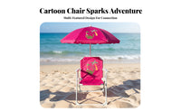 Metal Frame Dinosaur Folding Chair Foldable Children's Folding Chair