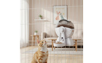 Hanging Cage Feeder Scheduled Feeding Hanging Automatic Pet Feeder Cage-Mounted Smart Food Dispenser for Small Dogs