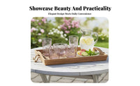 European Inspired Nightstand Water Carafe with Tumbler Nightstand Water Pitcher and Cup Set for Guests, Women, Bedroom, Guest Room, Bathroom