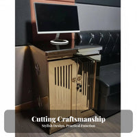 Karaoke Apparatus Cabinet Sturdy Construction Audio Cabinet Multifunctional Component Shelf for Bar Managers, Home Theater Aficionados